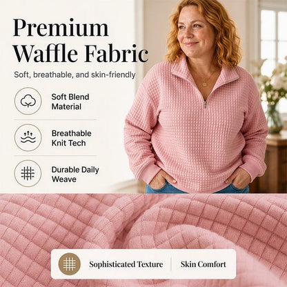 Olga Ventura™ Cozy Plaid Pullover for Effortless Style