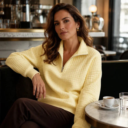 Olga Ventura™ Cozy Plaid Pullover for Effortless Style