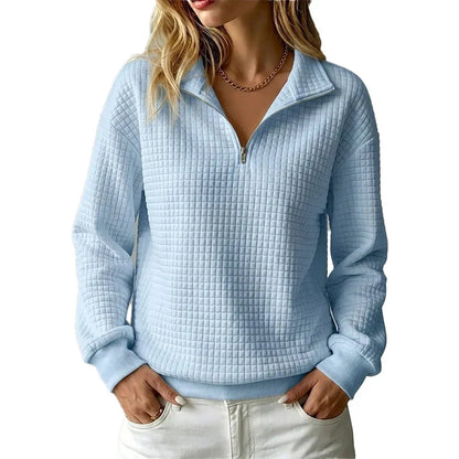 Olga Ventura™ Cozy Plaid Pullover for Effortless Style