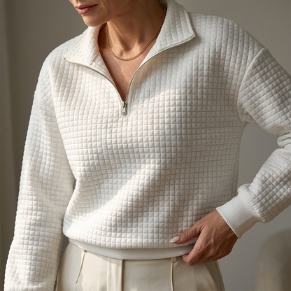 Olga Ventura™ Cozy Plaid Pullover for Effortless Style
