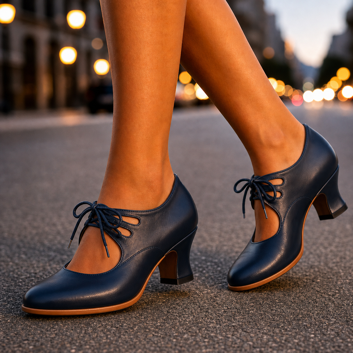 Olimpia Bentivoglio™ Comfortable Lace Heels for Effortless Elegance