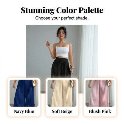 Olimpia Bertacchi™ Flattering Wide-Leg Pants with Adjustable Drawstring