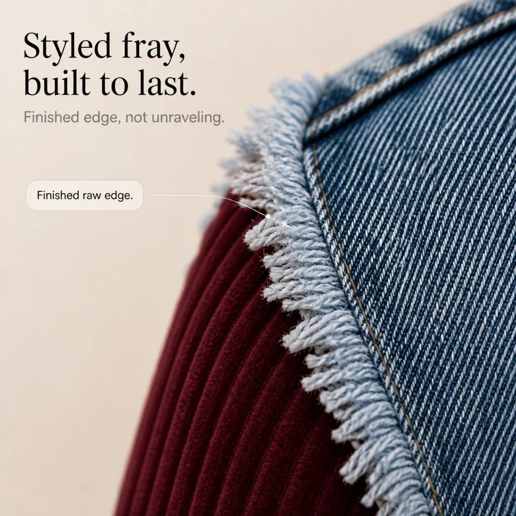 Olinda Ancona™ Textured Raw-Hem Layering Blazer