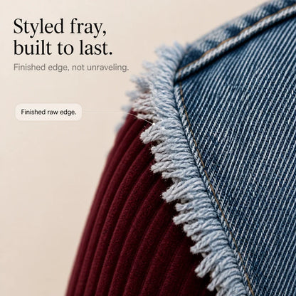 Olinda Ancona™ Textured Raw-Hem Layering Blazer