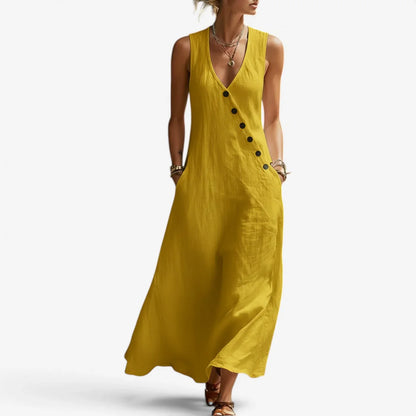 Olivia Righetti™ Sleeveless Maxi Dress for Effortless Summer Elegance