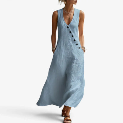Olivia Righetti™ Sleeveless Maxi Dress for Effortless Summer Elegance