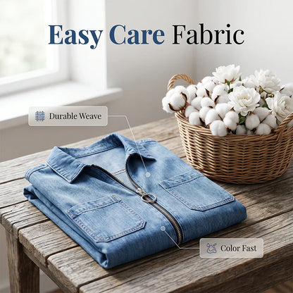 Ombretta Toscanelli™ Casual Shirt Dress for Everyday Ease