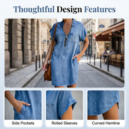 Ombretta Toscanelli™ Casual Shirt Dress for Everyday Ease
