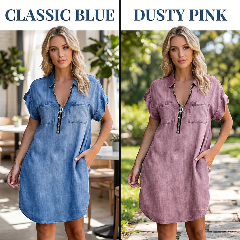 Ombretta Toscanelli™ Casual Shirt Dress for Everyday Ease