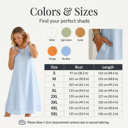 Oriana Trionfetti™ Breathable Sleeveless Tiered Summer Dress