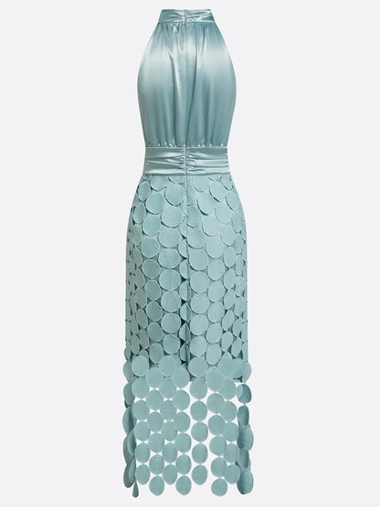 Orsola Truffi™ Flattering Halter Midi Dress for Effortless Elegance