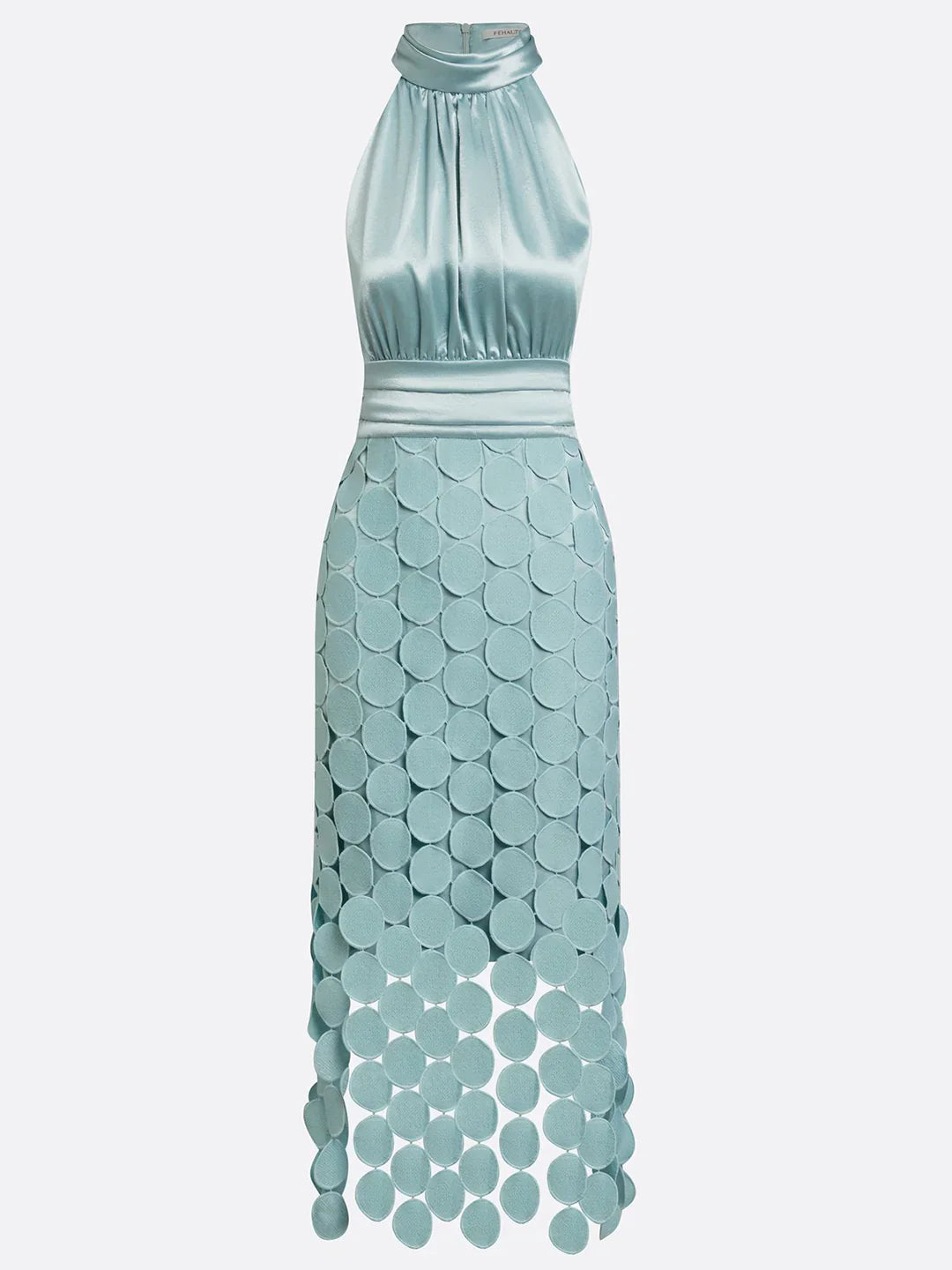 Orsola Truffi™ Flattering Halter Midi Dress for Effortless Elegance