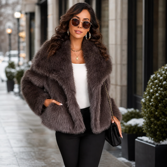 Osanna Capobianco™ Elegant Faux Fur Coat for Effortless Warmth