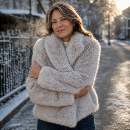 Osanna Capobianco™ Elegant Faux Fur Coat for Effortless Warmth