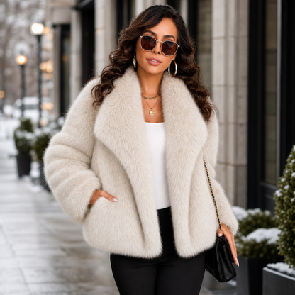 Osanna Capobianco™ Elegant Faux Fur Coat for Effortless Warmth