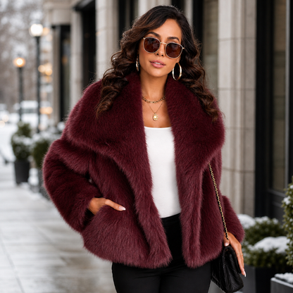 Osanna Capobianco™ Elegant Faux Fur Coat for Effortless Warmth