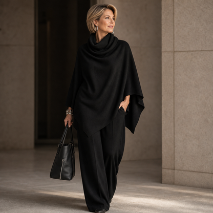 Ottavina Bussolari™ Elegant Waterfall Cape Set for Effortless Dressing