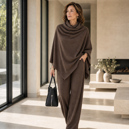 Ottavina Bussolari™ Elegant Waterfall Cape Set for Effortless Dressing