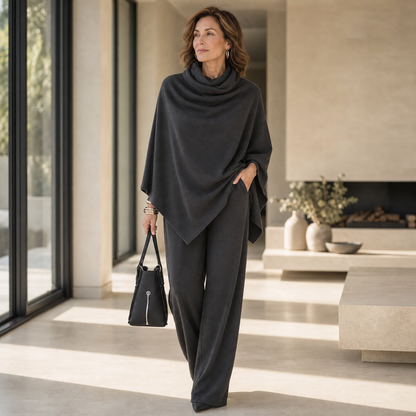 Ottavina Bussolari™ Elegant Waterfall Cape Set for Effortless Dressing