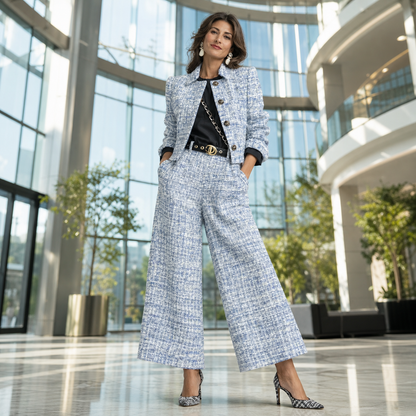 Paola Antinori™ Polished Blazer & Trousers Set for Effortless Style