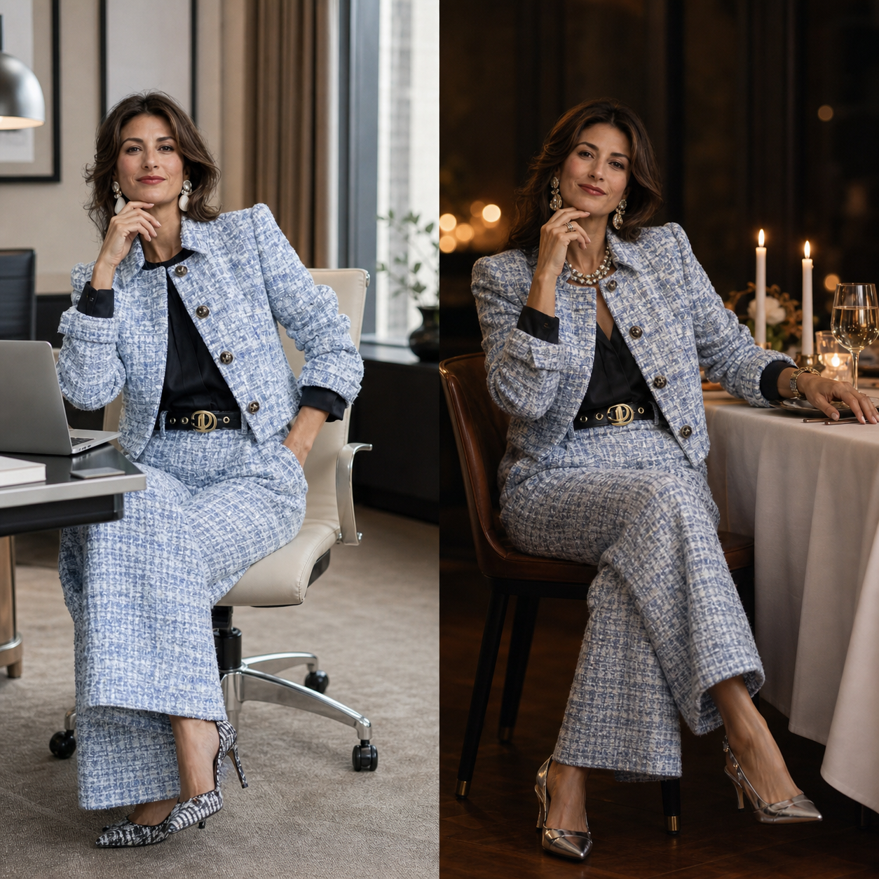 Paola Antinori™ Polished Blazer & Trousers Set for Effortless Style