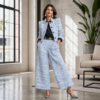 Paola Antinori™ Polished Blazer & Trousers Set for Effortless Style