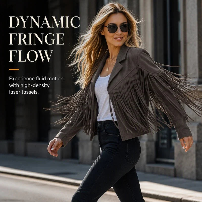 Paola Avellino™ Elegant Fringe Jacket for Everyday Outfits