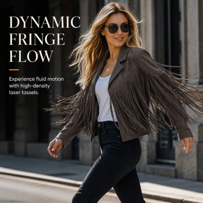 Paola Avellino™ Elegant Fringe Jacket for Everyday Outfits