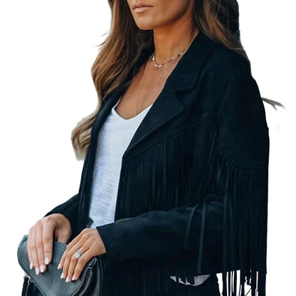 Paola Avellino™ Elegant Fringe Jacket for Everyday Outfits