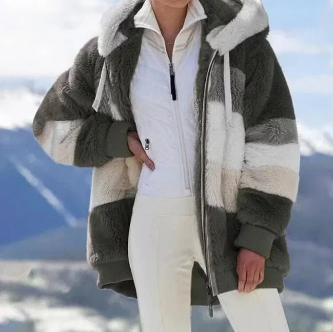 Pasqualina Quintavalle™ Plush Hooded Teddy Coat for Cozy Warmth