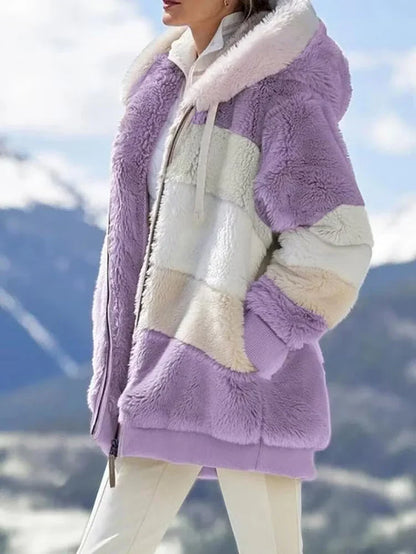 Pasqualina Quintavalle™ Plush Hooded Teddy Coat for Cozy Warmth