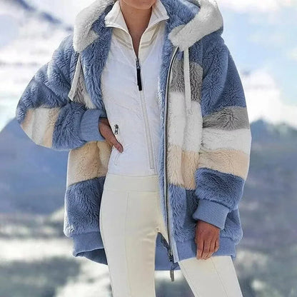 Pasqualina Quintavalle™ Plush Hooded Teddy Coat for Cozy Warmth