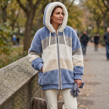 Pasqualina Quintavalle™ Plush Hooded Teddy Coat for Cozy Warmth