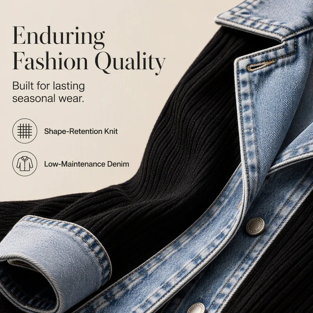 Patrizia Bergonzi™ Versatile Ribbed Coat for Everyday Outings