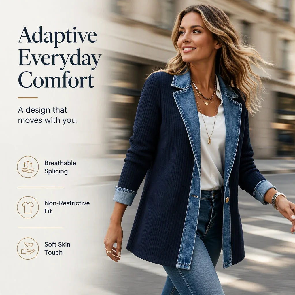Patrizia Bergonzi™ Versatile Ribbed Coat for Everyday Outings