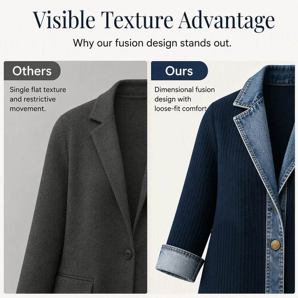 Patrizia Bergonzi™ Versatile Ribbed Coat for Everyday Outings