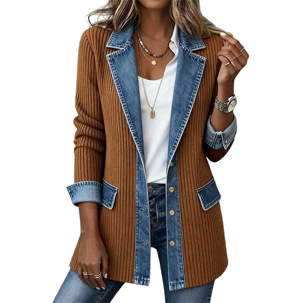 Patrizia Bergonzi™ Versatile Ribbed Coat for Everyday Outings