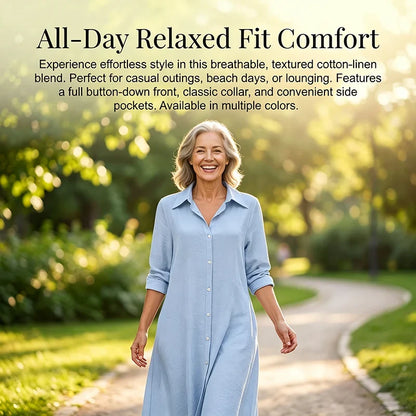 Patrizia Boccaccio™ Long Sleeve Shirt Dress for Effortless Everyday Style