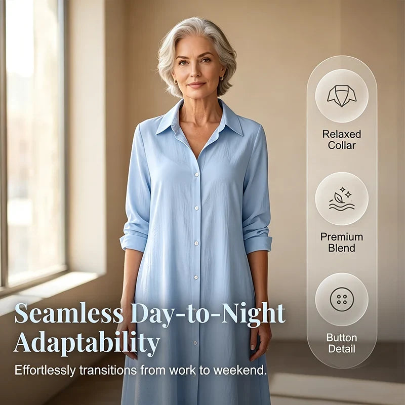 Patrizia Boccaccio™ Long Sleeve Shirt Dress for Effortless Everyday Style