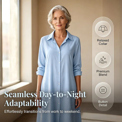 Patrizia Boccaccio™ Long Sleeve Shirt Dress for Effortless Everyday Style