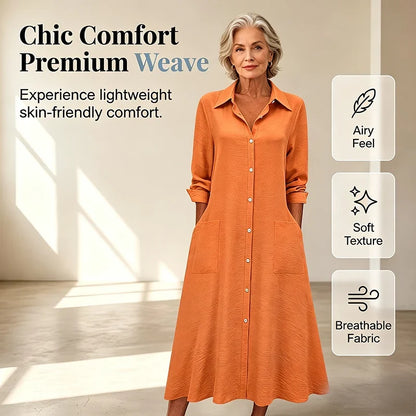 Patrizia Boccaccio™ Long Sleeve Shirt Dress for Effortless Everyday Style