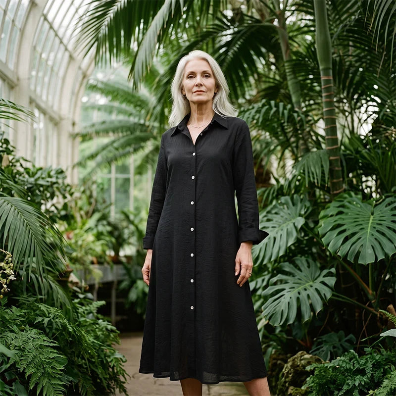 Patrizia Boccaccio™ Long Sleeve Shirt Dress for Effortless Everyday Style