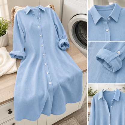 Patrizia Boccaccio™ Long Sleeve Shirt Dress for Effortless Everyday Style