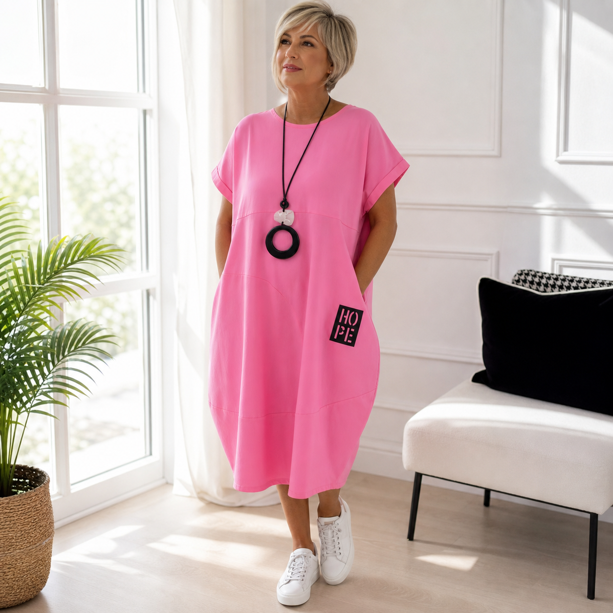 Patrizia Procopio™ Polished Midi Dress for All-Day Comfort