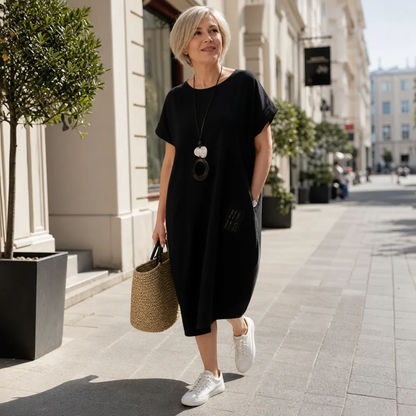 Patrizia Procopio™ Polished Midi Dress for All-Day Comfort