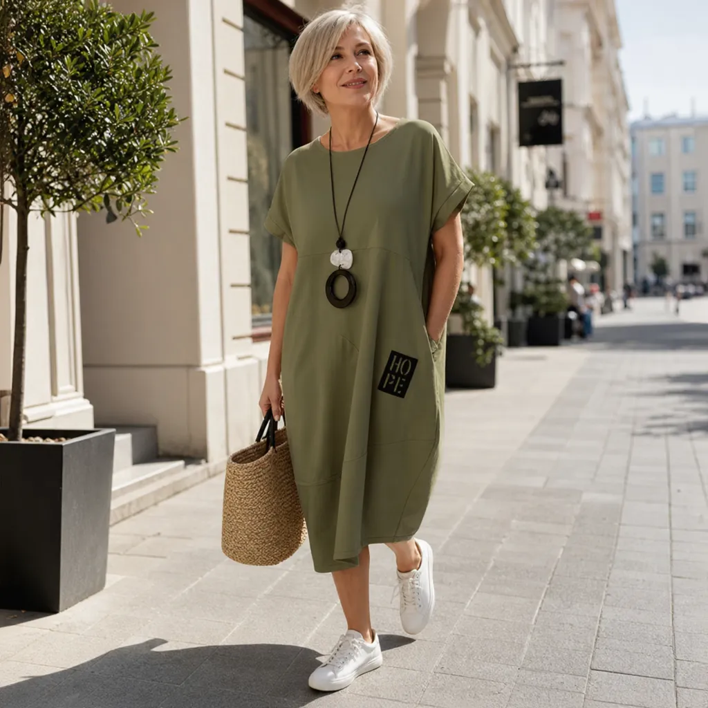 Patrizia Procopio™ Polished Midi Dress for All-Day Comfort