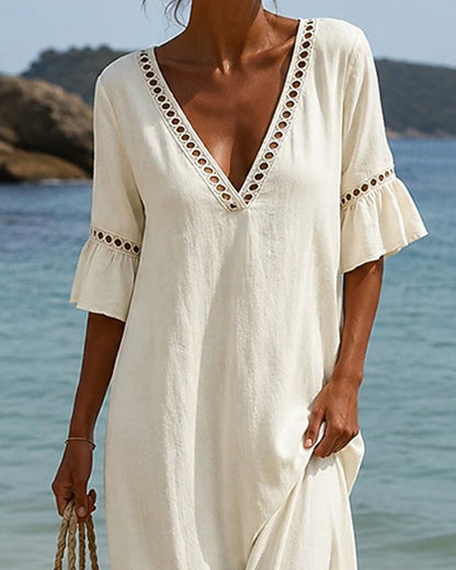 Patrizia Vivarini™ Flowy V-Neck Dress for Warm Days