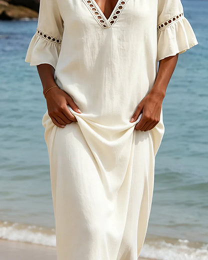 Patrizia Vivarini™ Flowy V-Neck Dress for Warm Days