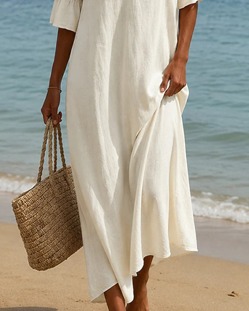 Patrizia Vivarini™ Flowy V-Neck Dress for Warm Days