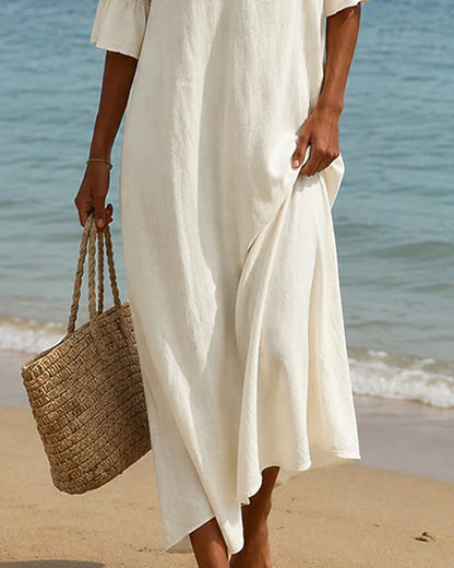 Patrizia Vivarini™ Flowy V-Neck Dress for Warm Days